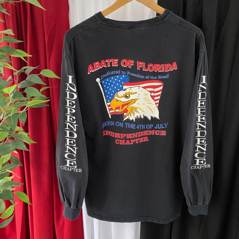 VINTAGE ABATE OF FLORIDA INDEPENDENCE CHAPTER LONG SLEEVE TEE